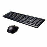 Teclado y Ratón Inalámbrico Owlotech MK200W Qwerty Español Negro - HAMISHOP07