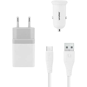 Cargador de Coche USB Universal + Cable USB C Unotec - HAMISHOP07