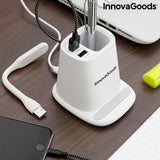 Cargador Inalámbrico con Soporte-Organizador y Lámpara LED USB 5 en 1 DesKing InnovaGoods - HAMISHOP07