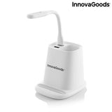 Cargador Inalámbrico con Soporte-Organizador y Lámpara LED USB 5 en 1 DesKing InnovaGoods - HAMISHOP07