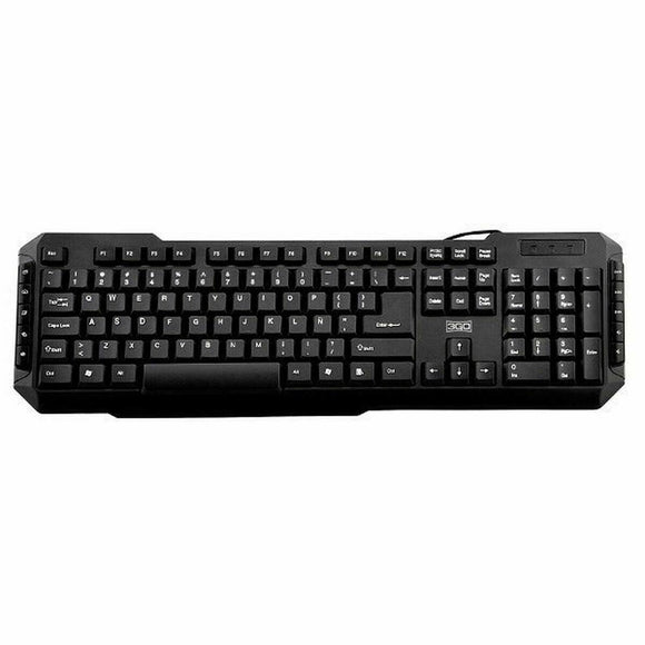 Teclado 3GO KBDRILEPS2-22 Qwerty Español Negro Multicolor - HAMISHOP07