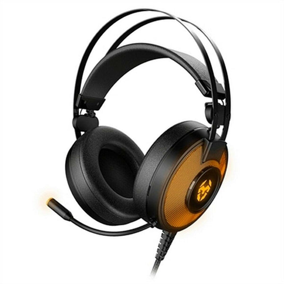 Auricular con Micrófono Gaming Krom Kayle USB Negro Naranja - HAMISHOP07