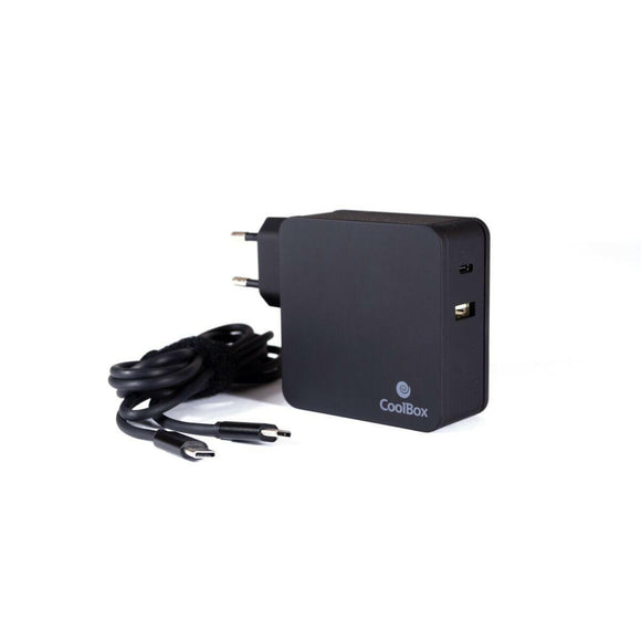 Cargador de Pared CoolBox COO-NBUC-PD60 60W 12 W Negro - HAMISHOP07