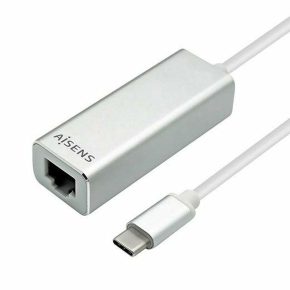 Adaptador USB a Ethernet Aisens Conversor USB 3.1 Gen1 A USB C A Ethernet Gigabit 10/100/1000 Mbps, 15cm USB 3.1 - HAMISHOP07