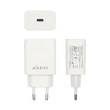 Cargador Aisens Cargador USB-C PD 3.0 1 Puerto 1x USB-C 20 W, Blanco USB-C Blanco - HAMISHOP07