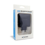 Cargador USB Pared Aisens PD 3.0 USB-C 48 W Negro - HAMISHOP07