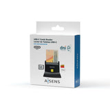 Lector de Tarjetas DNI/SIP Aisens ASCR-SN04CSD-BK Negro - HAMISHOP07