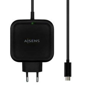 Cargador de Pared + Cable USB C Aisens ASCH-1PD65WL-BK Negro - HAMISHOP07