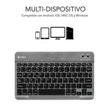 Teclado Subblim Teclado Bluetooth Smart BT Keyboard Grey Gris Qwerty Español Español - HAMISHOP07