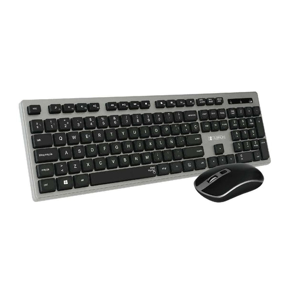 Teclado y Ratón Inalámbrico Subblim SUBKBW-CEKE01 Qwerty Español - HAMISHOP07