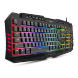 Teclado Gaming Krom Kyra RGB USB Qwerty Español - HAMISHOP07