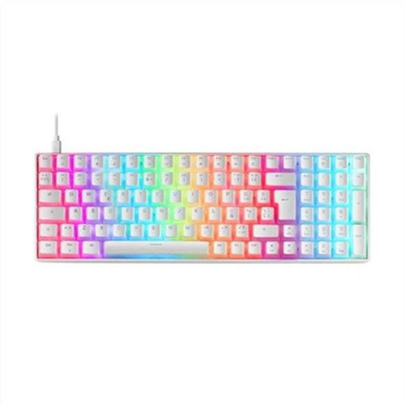 Teclado Mars Gaming MKULTRAWRES Blanco Qwerty Español - HAMISHOP07