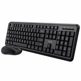 Teclado y Ratón Inalámbrico Trust Ymo Qwerty Español Negro - HAMISHOP07