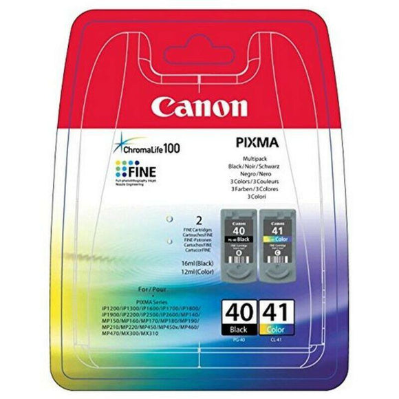 Cartucho de Tinta Original (pack de 2) Canon PG-40/CL41 Negro Tricolor Amarillo Cian Magenta Sí - HAMISHOP07