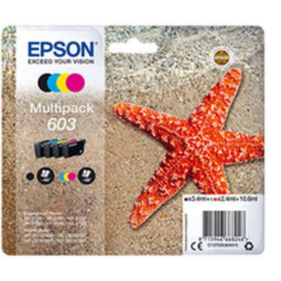 Cartucho de Tinta Original Epson T603 Multicolor Negro/Cian/Magenta/Amarillo - HAMISHOP07