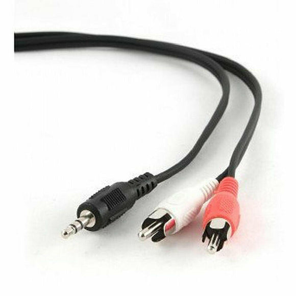 Cable Audio Jack a 2 RCA GEMBIRD CCA-458 1,5 m Negro - HAMISHOP07