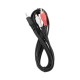 Cable Audio Jack (3,5 mm) a 2 RCA GEMBIRD CCA-458-2.5M 2,5 m Negro - HAMISHOP07