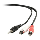 Cable Audio Jack a RCA GEMBIRD CCA-458-5M (5 m) Negro 5 m - HAMISHOP07