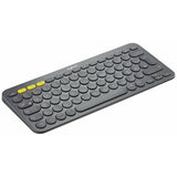 Teclado Bluetooth Logitech 920-007566 Qwertz Alemán Negro Gris (Reacondicionado A) - HAMISHOP07