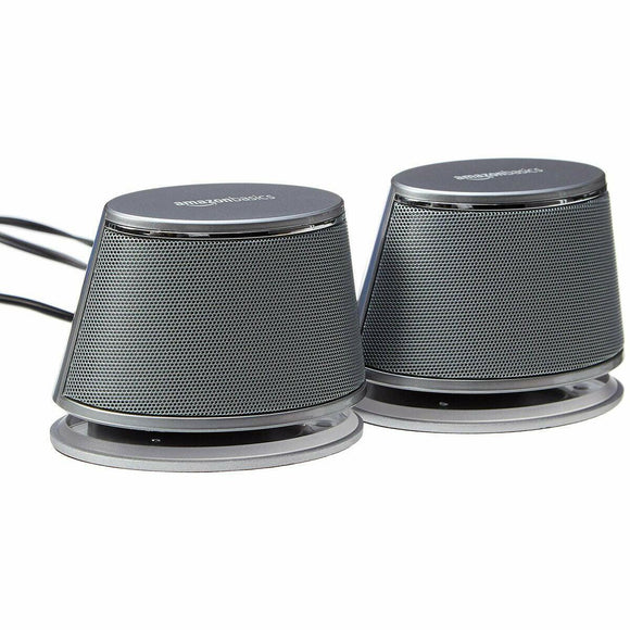 Altavoces PC Amazon Basics USB 5 W Jack de 3,5 mm (Reacondicionado B) - HAMISHOP07