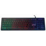 Teclado Manhattan LED Alámbrico Negro (Reacondicionado A) - HAMISHOP07