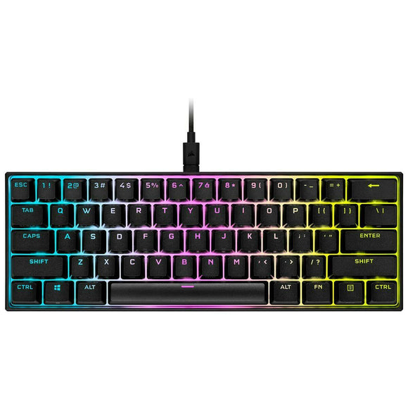 Teclado Corsair K65 Qwertz Alemán Negro (Reacondicionado A) - HAMISHOP07