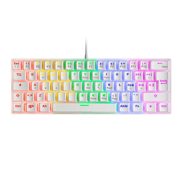 Teclado Mars Gaming RGB Mecánico Italiano Blanco (Reacondicionado A) - HAMISHOP07