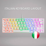 Teclado Mars Gaming RGB Mecánico Italiano Blanco (Reacondicionado A) - HAMISHOP07