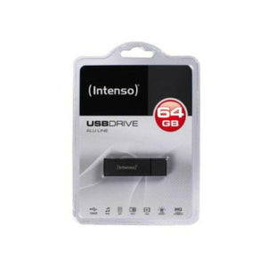 Memoria USB y Micro USB INTENSO ALU LINE 64 GB Antracita 64 GB Memoria USB - HAMISHOP07