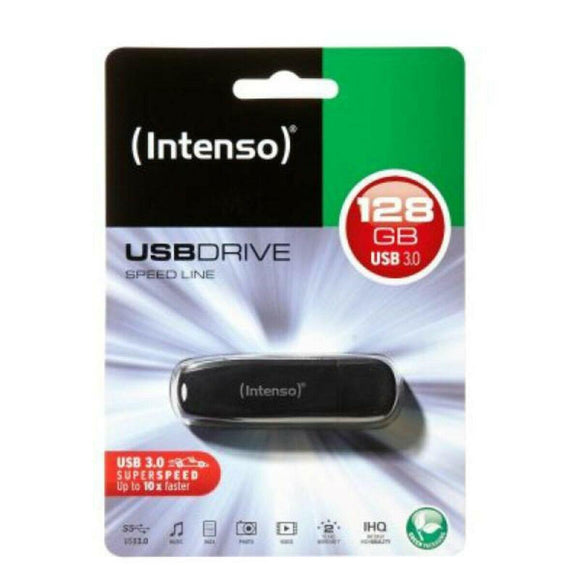 Memoria USB INTENSO Speed Line USB 3.0 128 GB Negro 128 GB Memoria USB - HAMISHOP07