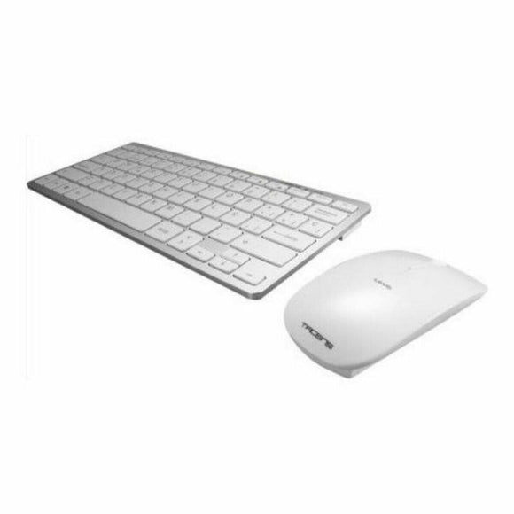 Teclado y Ratón Inalámbrico Tacens Levis Combo V2 Qwerty Español Blanco - HAMISHOP07