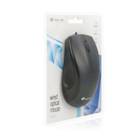 Ratón Óptico NGS MIST 1000 dpi Negro - HAMISHOP07