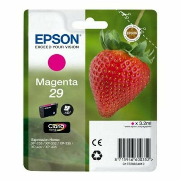 Cartucho de Tinta Original Epson CLARIA T29 Magenta - HAMISHOP07