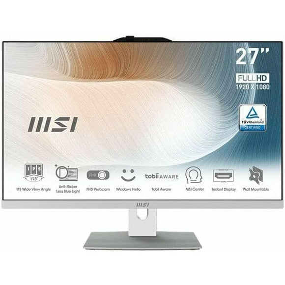 All in One MSI Modern AM272P 12M-014EU Intel Core I7-1260P Blanco 27