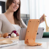 Cargador Inalámbrico Efecto Madera con Soporte Qistan InnovaGoods - HAMISHOP07