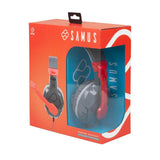 Auriculares con Micrófono FR-TEC Samus Negro Rojo - HAMISHOP07