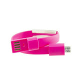 Pulsera Cable Micro USB Contact 23 cm Rosa - HAMISHOP07